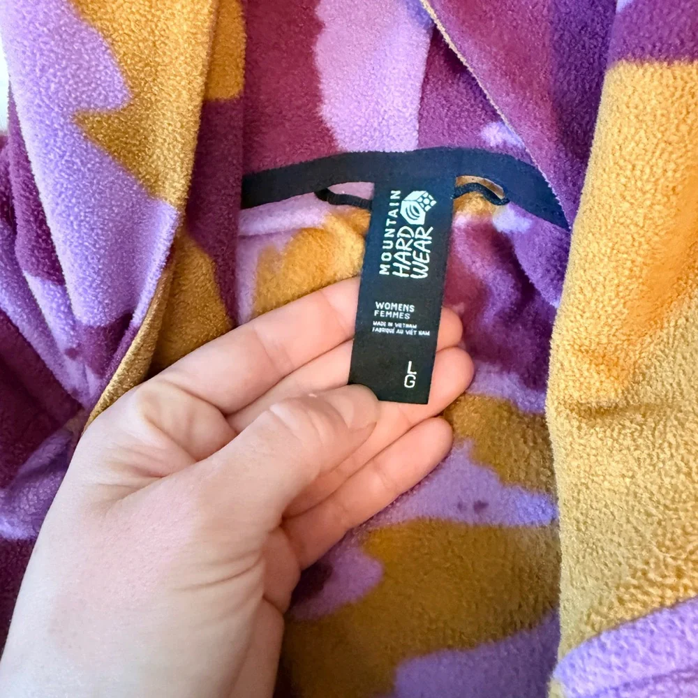 Women’s Mountain Hardware Colorful Hooded Fleece Jacket - Picture 4 of 4